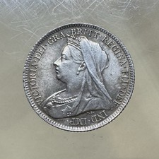 Great Britain, Queen Victoria. 1900 Silver six pence. KM779 picture