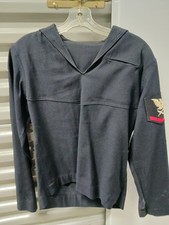 1960s Vietnam War Era USN Jumper Excellent Condition Size Medium With Patches picture
