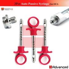 3Pcs Pink Aspirating Dental Syringe Set  Auto Passive Anesthesia Instruments picture