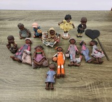 VTG Sarah's Attic Black History Collection , Lot Of 13 People Figurines USA Made picture