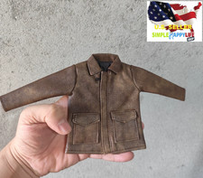 1/6 leather like Brown Jacket for 12