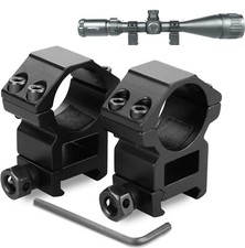 1'' inch High Profile Scope Rings for Picatinny Weaver Mount Heavy Duty picture