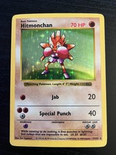 Hitmonchan 007/102 Base Set Shadowless Holo Rare LP+ picture
