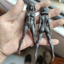 12cm Chinese Old Bronze Copper Statue Hand Carved Naked Girl Cleopatra picture