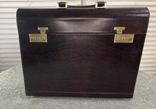 Vintage Italian Leather Briefcase Excellent Condition picture