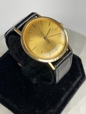 Vintage Juvenia Slimatic 21 Automatic 18K Solid Gold Swiss Dress Watch 33mm/10mm picture