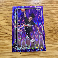 Topps 2025-26 Topps Chrome Stephon Castle Spurs #228 Purple Raywave /75 picture