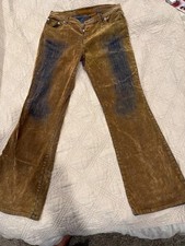 Bongo Vintage Distressed Brown Denim Pants picture