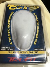 NEW TRU-FIT PROTECTIVE CUP & ATHLETIC SUPPORTER ADULT MEDUIM 34”-38” NEW 3” Band picture