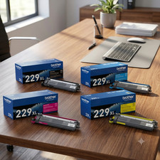 Brother TN229XL Toner Cartridge Set 4-Pack BCMY Genuine OEM Sealed New picture