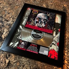 SLAYER ( South Of Heaven ) Platinum Music Award Vinyl LP Record CD picture