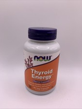 NOW Foods Thyroid Energy 90 Caps Iodine Tyrosine Ashwagandha Zinc 7/26 picture
