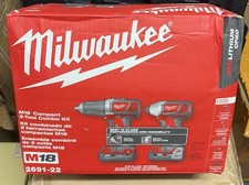 Milwaukee M18 2691-22 Compact 2-Tool Drill/Driver Kit 18V Li-Ion 2 Batts picture