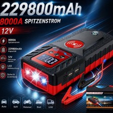 229800mAh 12V Car Jump Starter 8000A Car Battery Starter Portable Power Booster picture
