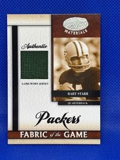 2008 Leaf Certified BART STARR /99 Game Worn Jersey Fabric of the Game PACKERS picture