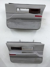 93-96 Cadillac Fleetwood Front Door Trim Panel Set Gray OEM picture