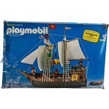 Vintage 1978 Playmobil 3550 Schaper Pirate Ship Set w/ Original Box Incomplete 7 picture
