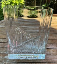 Vtg Iittala Sointu Art Glass Vase by Tapio Wirkkala  TW Finland 8.75