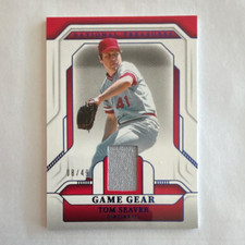Panini 2025 National Treasures Tom Seaver Reds Game Gear Blue #GGS-TS 08/49 picture