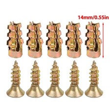 50/100Sets Metal Expansion Tube Self Tapping Screws Sets Drilling Plug 6×14mm picture