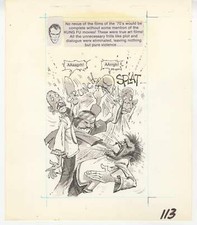 MAD Looks at the Future pg 113 - 1978 - Jack Rickard Original Comic Art - Kung F picture