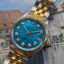 1995 Tudor Prince Oysterdate 72033 32mm Two-Tone Rolex Case and Crown, Chic  picture