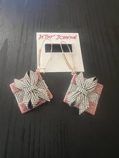 Betsey Johnson Going All Out Gift Box Locket Earrings - DP4 picture