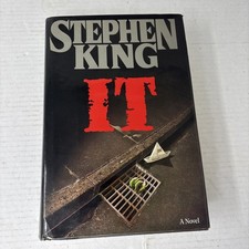 VTG 1986 IT Stephen King Hardcover Book Viking Ninth Printing Horror HC/DJ picture