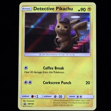 Pokémon TCG Detective Pikachu SM190 Black Star Promo Holo Card 2019 NM picture