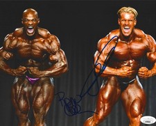 RONNIE COLEMAN & JAY CUTLER SIGNED AUTOGRAPHED 8X10 PHOTO MR OLYMPIA JSA RARE picture
