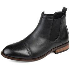 Vance Mens Garrett Tru Comfort Foam Pull-on Cap Toe Chelsea Boot picture
