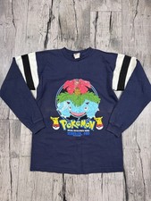 Very Rare Vtg Pokemon Bulbasaur Ivysaur Venusaur 1999 Nintendo T-Shirt Youth L picture