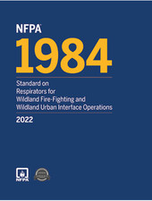 NFPA 1984 Standard on Respirators for Wildland Fire-Fighting 2022 PB picture