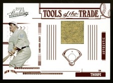 2005 Playoff Absolute Jim Thorpe Tools of the Trade Game Worn Patch Jersey 02/25 picture