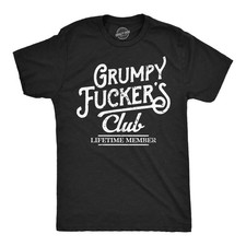 Mens Funny T Shirts Grumpy F*ckers  Sarcastic Graphic Novelty Tee  Sizes S-5XL picture