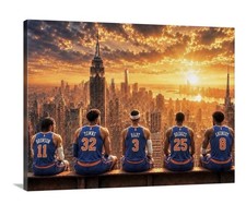 🏀 NEW YORK KNICKS – THE CITY AWAITS 🏀 30x40 Canvas HUGE NYK 2026 Champions picture