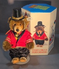 Vintage Steiff Teddy Golden Age Of Circus Teddy Ringmaster 0175/19 NIB w/ Stand picture