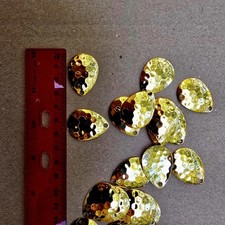 25ct #4 Premium Gold Hammered Colorado Blades For Fishing Lures picture