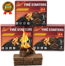 Fire Starter Squares 192 Natural & Odourless Firestarters Cubes for Campfire picture