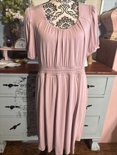 Torrid Super Soft Knit Dress With Pockets Sz 00 NWT Dusty Rose. picture