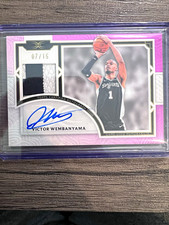 Victor Wembanyama “Bald Wemby” 2025-26 Topps Definitive Auto game Patch 7/15 picture