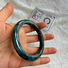 100% natural type A Burma jade Round Bangle. picture