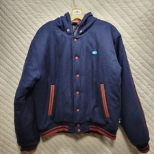 Nike University of Oregon Wool Snap Jacket Varsity  Mens Medium Quilted Rare picture