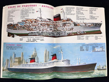 FRENCH LINE -  Compagnie Générale Transatlantique 1960s Magazine picture