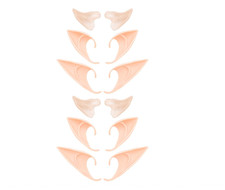 6 Pairs Soft Pointed Elf Ears Costume Accessories for Cosplay and Dress Up picture