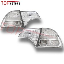 Full Crystal Clear Lens Rear Tail Lights For 8th Gen Honda Civic Sedan 2006-2011 picture