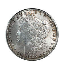 1885 P - Morgan Dollar UNC. MS. 90% Silver $1 US Coin Collectible #486 picture