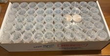 100) New Edgar Marcus Kointube Round Coin Tubes for Half Dollars Made in USA picture
