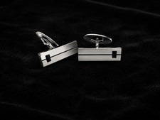 VTG Modernist Signed Danish 925S Sterling Silver Cufflinks By Niels Erik From picture
