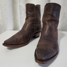 BOULET 1690 Canada Men's Leather Western Cowboy Ankle Dress Boots Sz 11 Brown  picture